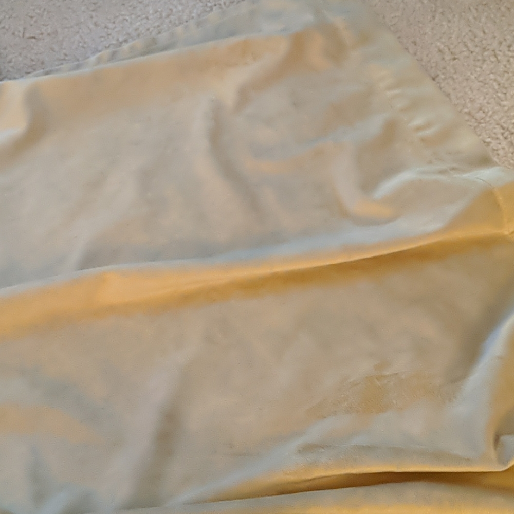 One gold curtain panel